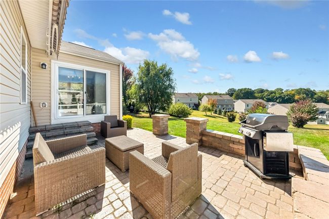 Beautiful green views of the back yard and common area, available for use. | Image 38