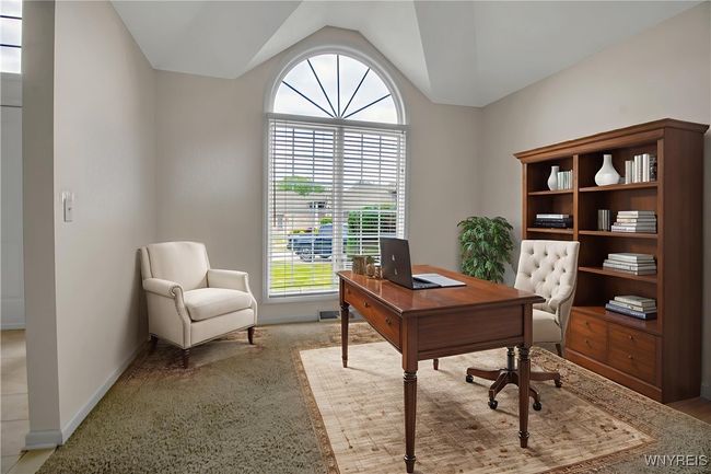 Office is vacant & photo is staged for visual perspective only. This Room can be also used as a 3rd bedroom or extra Family Room | Image 8