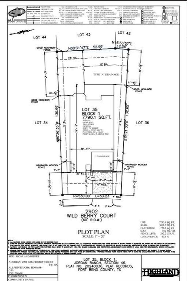 2902 Wild Berry Court - Plot plan! | Image 4