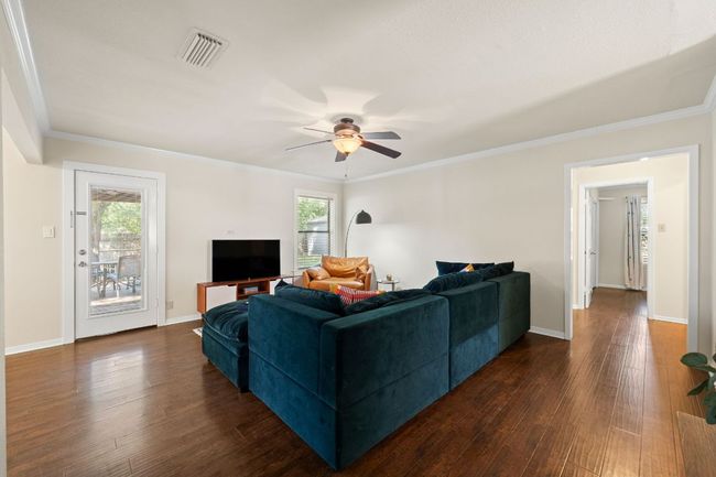 Living room features a great wall perfect for displaying your own TV & furniture! | Image 6