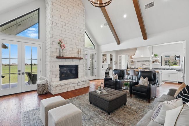 Floor to ceiling stone fireplace | Image 13