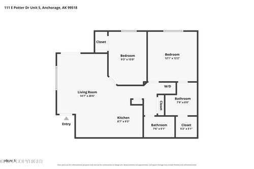 5-111 E Potter Dr, Anchorage, AK, 99518-1321 | Card Image