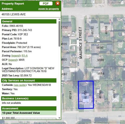 46155 Lewis Ave, Chilliwack, BC, V2P3E2 | Card Image