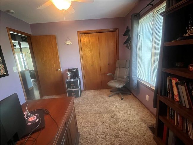Office featuring ceiling fan and carpet floors | Image 16