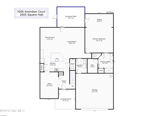 3506 Awendaw Ct, Wilmington, NC, 28412-1405 | Card Image