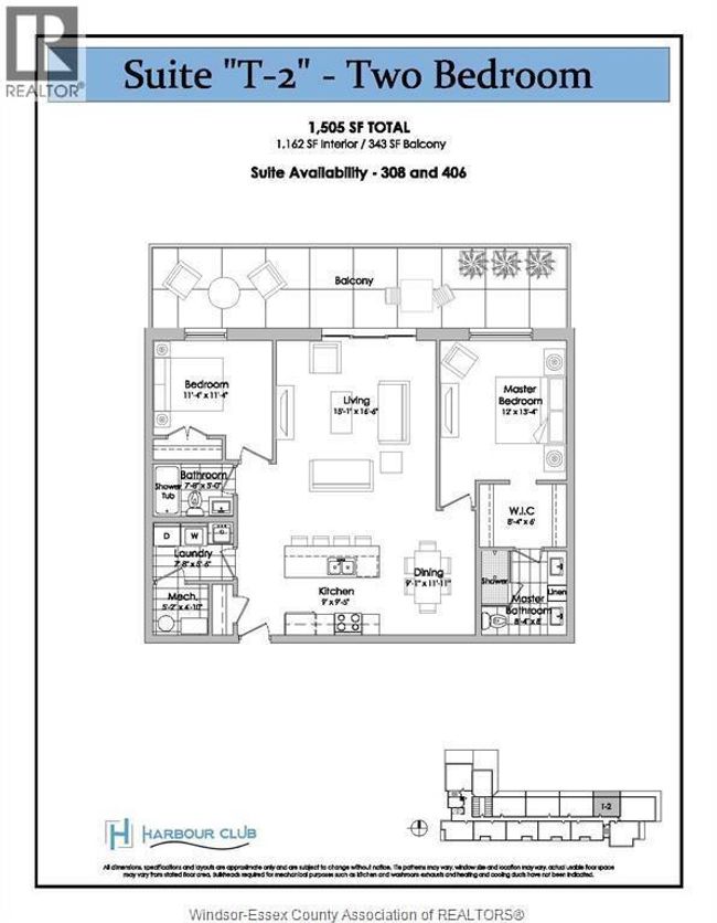 308 - 14400 Tecumseh Rd, Condo with 2 bedrooms, 2 bathrooms and null parking in Tilbury ON | Image 33