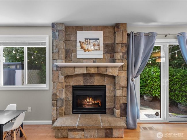 Custom stone gas fireplace | Image 16