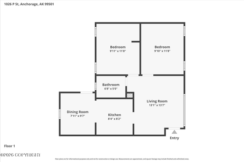 7-1026 P St, Anchorage, AK, 99501-3205 | Card Image