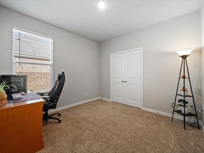 Carpeted home office with baseboards | Image 19