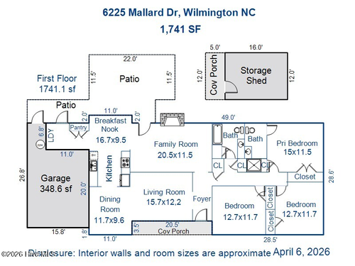 6225 Mallard Dr, Wilmington, NC, 28403-0117 | Card Image