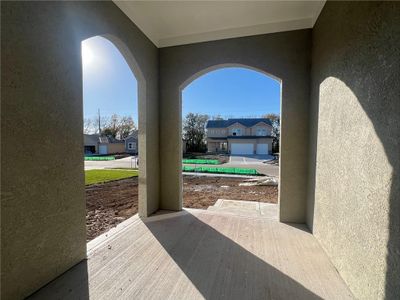 View of patio with a garage | Image 2