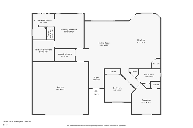 3301 S 355 W, House other with 3 bedrooms, 2 bathrooms and null parking in Washington UT | Image 21