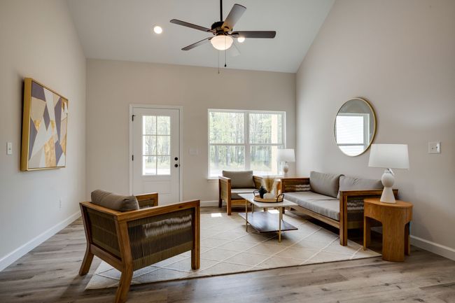 IMPRESSIVE Great Room w/ Cathedral Ceiling + Wide Plank Floors | Image 4