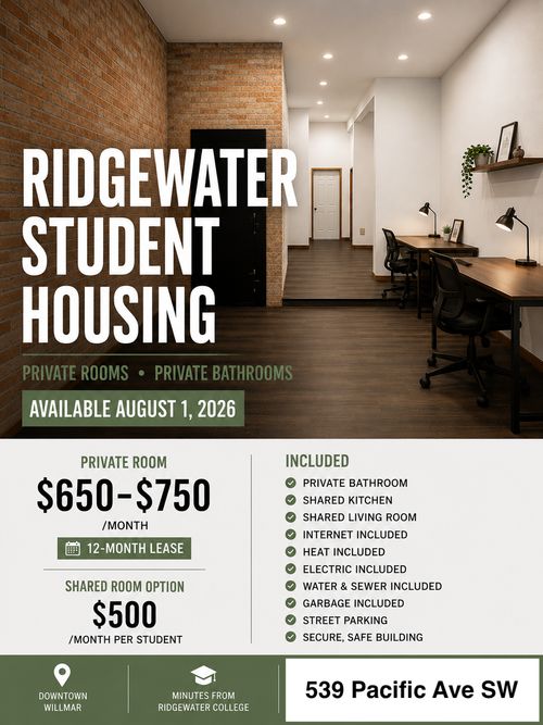 student-539 Pacific Avenue Sw, Willmar, MN, 56201 | Card Image