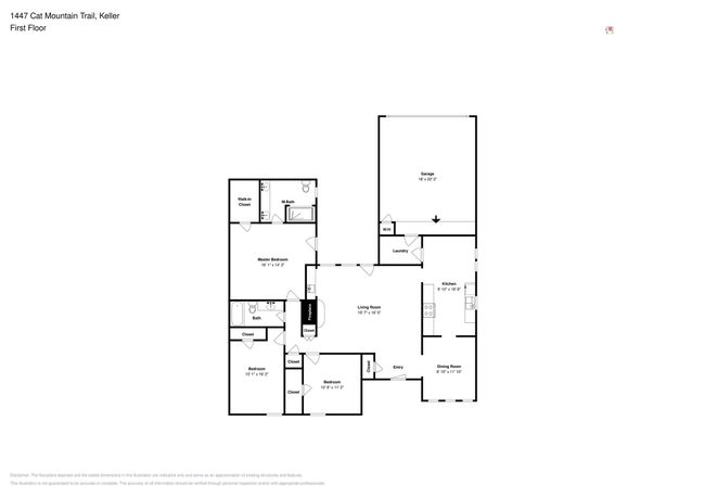 1447 Cat Mountain Trl, House other with 3 bedrooms, 2 bathrooms and null parking in Keller TX | Image 25