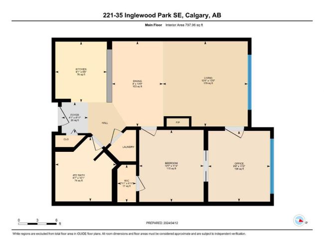 221 - 35 Inglewood Park Se, Home with 1 bedrooms, 1 bathrooms and 1 parking in Calgary AB | Image 29