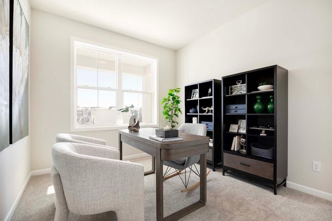 Main floor office includes closet (not shown in photo) so this room can be used as a bedroom with adjacent bath. | Image 9