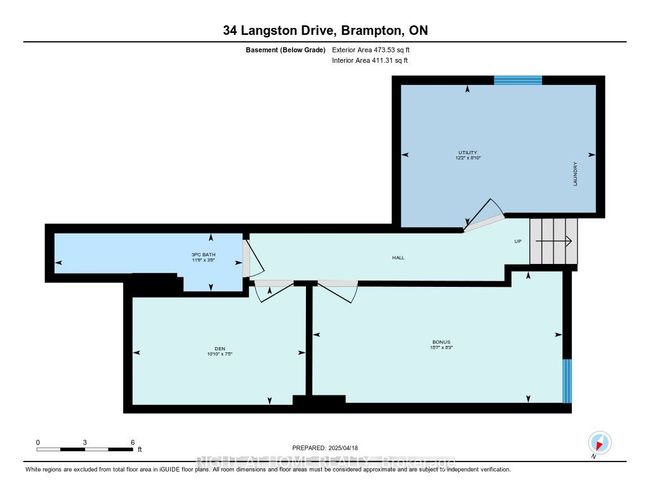 34 Langston Dr, House attached with 5 bedrooms, 3 bathrooms and 2 parking in Brampton ON | Image 49