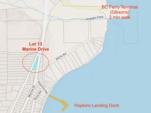 LOT 13 Marine Dr, Gibsons, BC, V0N | Card Image