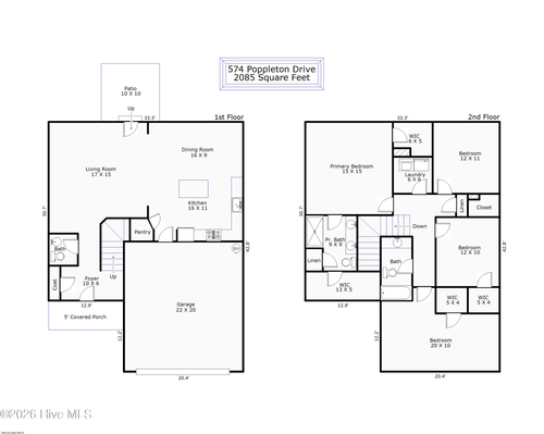 574 Poppleton Dr, Hampstead, NC, 28443-5804 | Card Image