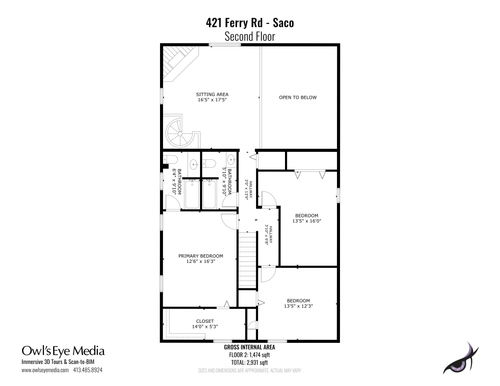 421 Ferry Rd, Saco, ME, 04072-2214 | Card Image