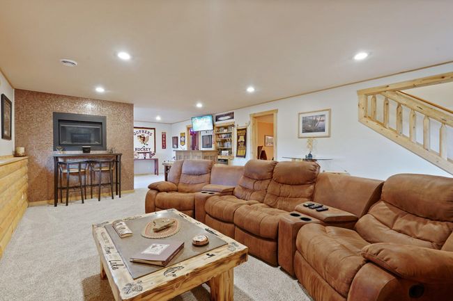Note the custom accent fireplace wall | Image 34