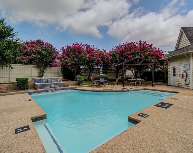View of pool with a gazebo, a fenced backyard, and a patio | Image 30