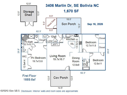 3406 Marlin Dr Se, Bolivia, NC, 28422-7756 | Card Image