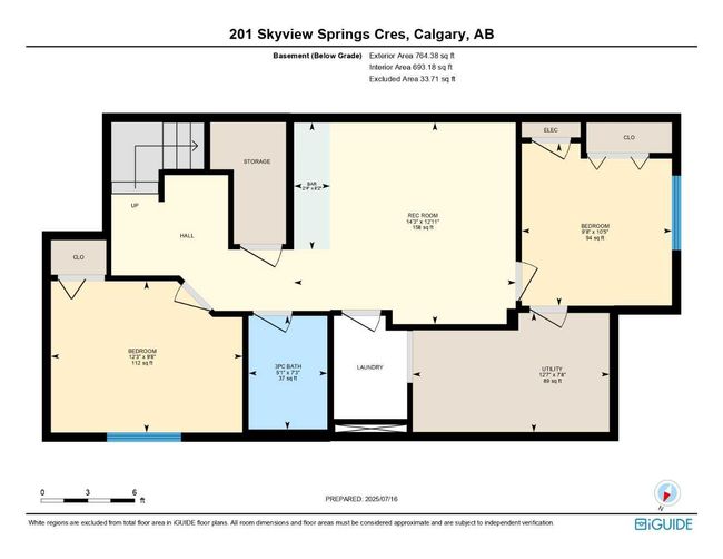 201 Skyview Springs Crescent Ne, House other with 6 bedrooms, 4 bathrooms and 2 parking in Calgary AB | Image 43