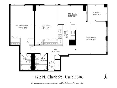 apt-3506-1122 N Clark St, Chicago, IL, 60610-2873 | Card Image