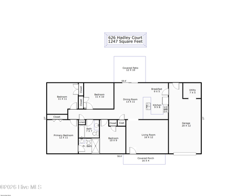 626 Hadley Ct, Wilmington, NC, 28405-2537 | Card Image