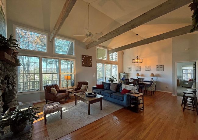 beamed ceiling in great room | Image 4
