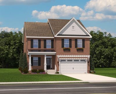 One of three exterior elevations you can select from for your Camellia- Elevation B. Renderings are representative only. | Image 2