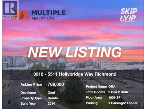 3018-5511 Hollybridge Way, Richmond, BC, V7C0A3 | Card Image