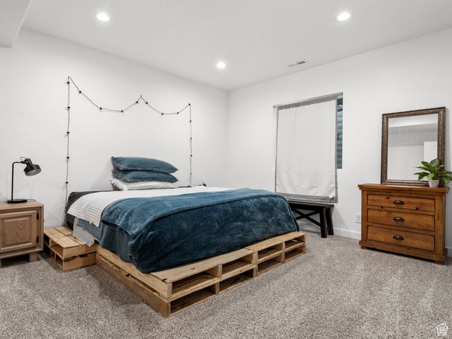 Carpeted bedroom featuring recessed lighting | Image 19
