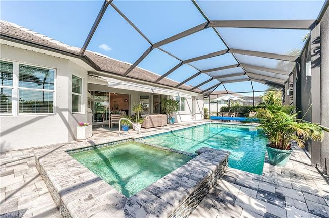 Expanded lanai cage with pool and spa | Image 45