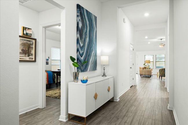 Corridor with recessed lighting, baseboards, and wood finished floors | Image 24