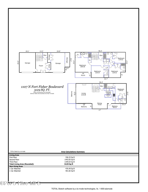 1107 Fort Fisher Boulevard N, Kure Beach, NC, 28449 | Card Image