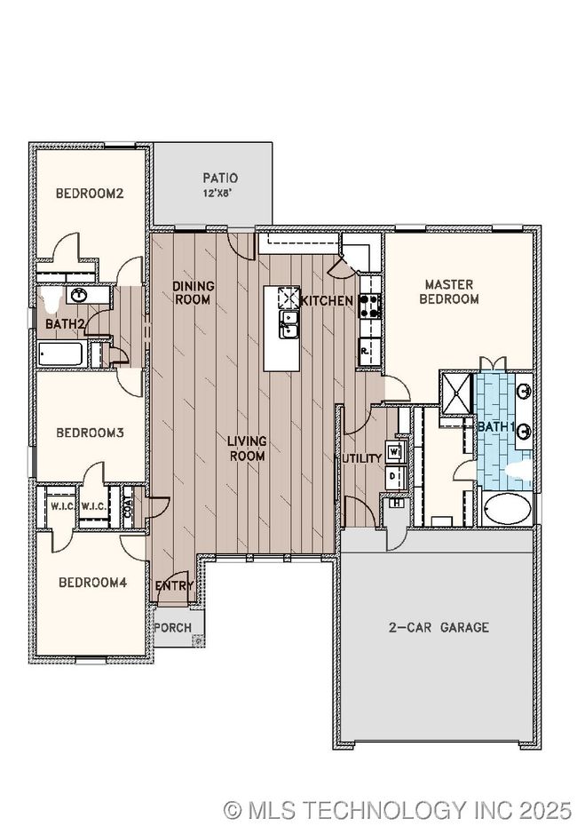 14984 S Oak St, House other with 4 bedrooms, 2 bathrooms and null parking in Glenpool OK | Image 5