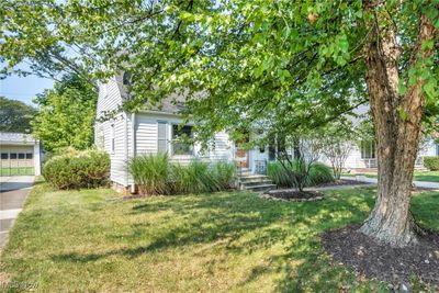 View of property hidden behind natural elements featuring a front lawn | Image 3