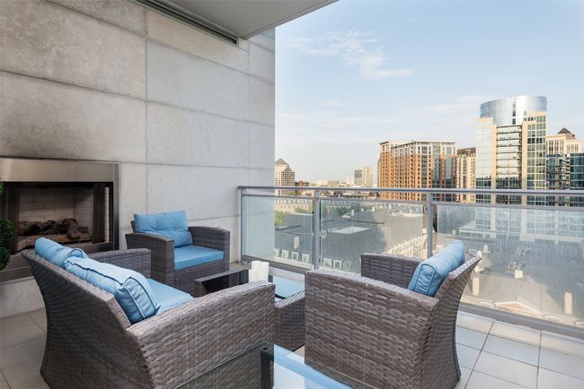 South view balcony with gas fireplace | Image 9
