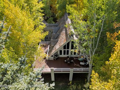 Aerial image of huge wraparound deck. | Image 1