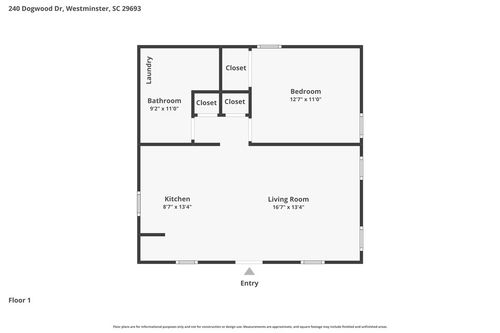 240 Dogwood Dr, Westminster, SC, 29693-6108 | Card Image