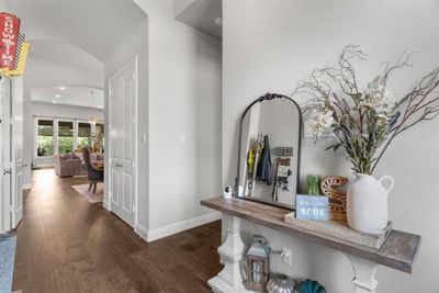 Corridor featuring dark hardwood / wood-style flooring | Image 3