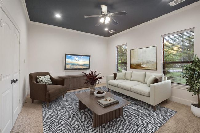 Expansive extra room off the kicthen, is perfect for play area, media room or even an extra bedroom if needed. | Image 23