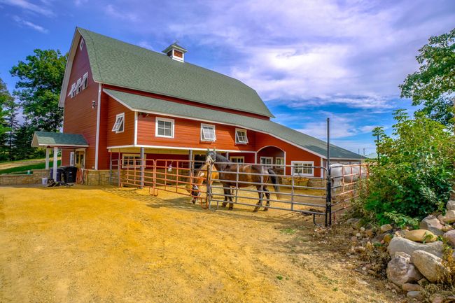 Historic 100 year old barn-New foundation-Chicken coop to the right | Image 85