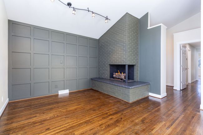 Custom wood wall and fireplace | Image 18