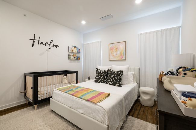 Bedroom featuring baseboards, recessed lighting, and wood finished floors | Image 16
