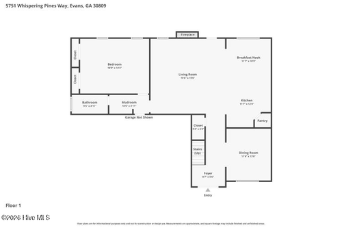 5751 Whispering Pines Way, Evans, GA, 30809-7271 | Card Image