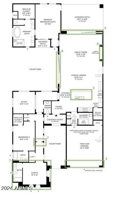 Structural Options: 16' pocket door, 16' stacked door, 72" linear fireplace, expanded garage depth | Image 2